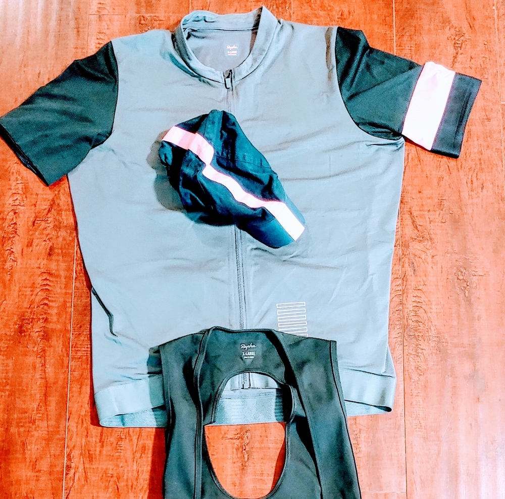 1. Rapha Men's Pro Team Jersey, Core Cargo Bib short, Cap ll